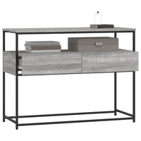 Tavolino Consolle Grigio Sonoma 100x40x75cm Legno Multistrato 834153
