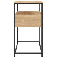 Tavolino Consolle Rovere Sonoma 75x40x75cm in Legno Multistrato