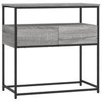 Tavolino Consolle Grigio Sonoma 75x40x75 cm Legno Multistratocod mxl 83459