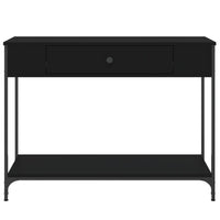 Tavolino Consolle Nero 100x34,5x75 cm in Legno Multistrato