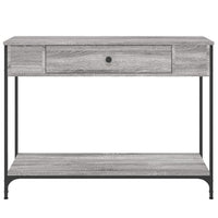 Tavolino Consolle Grigio Sonoma 100x34,5x75cm Legno Multistrato 834163