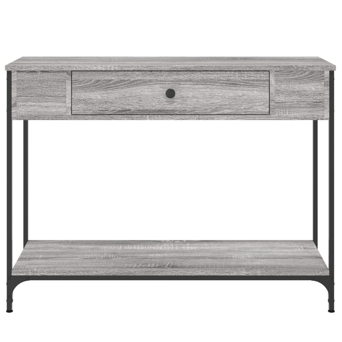Tavolino Consolle Grigio Sonoma 100x34,5x75cm Legno Multistrato 834163