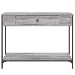 Tavolino Consolle Grigio Sonoma 100x34,5x75cm Legno Multistrato