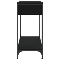 Tavolino Consolle Nero 75x34,5x75 cm in Legno Multistrato