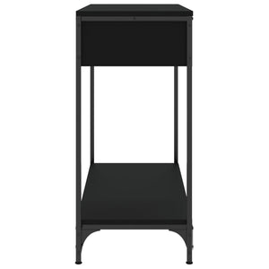 Tavolino Consolle Nero 75x34,5x75 cm in Legno Multistrato