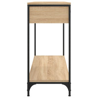 Tavolino Consolle-Tavolino da soggiorno-Tavolino da Salotto Rovere Sonoma 100x34,5x75cm Legno Multistrato