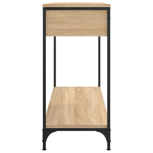 Tavolino Consolle-Tavolino da soggiorno-Tavolino da Salotto Rovere Sonoma 100x34,5x75cm Legno Multistrato