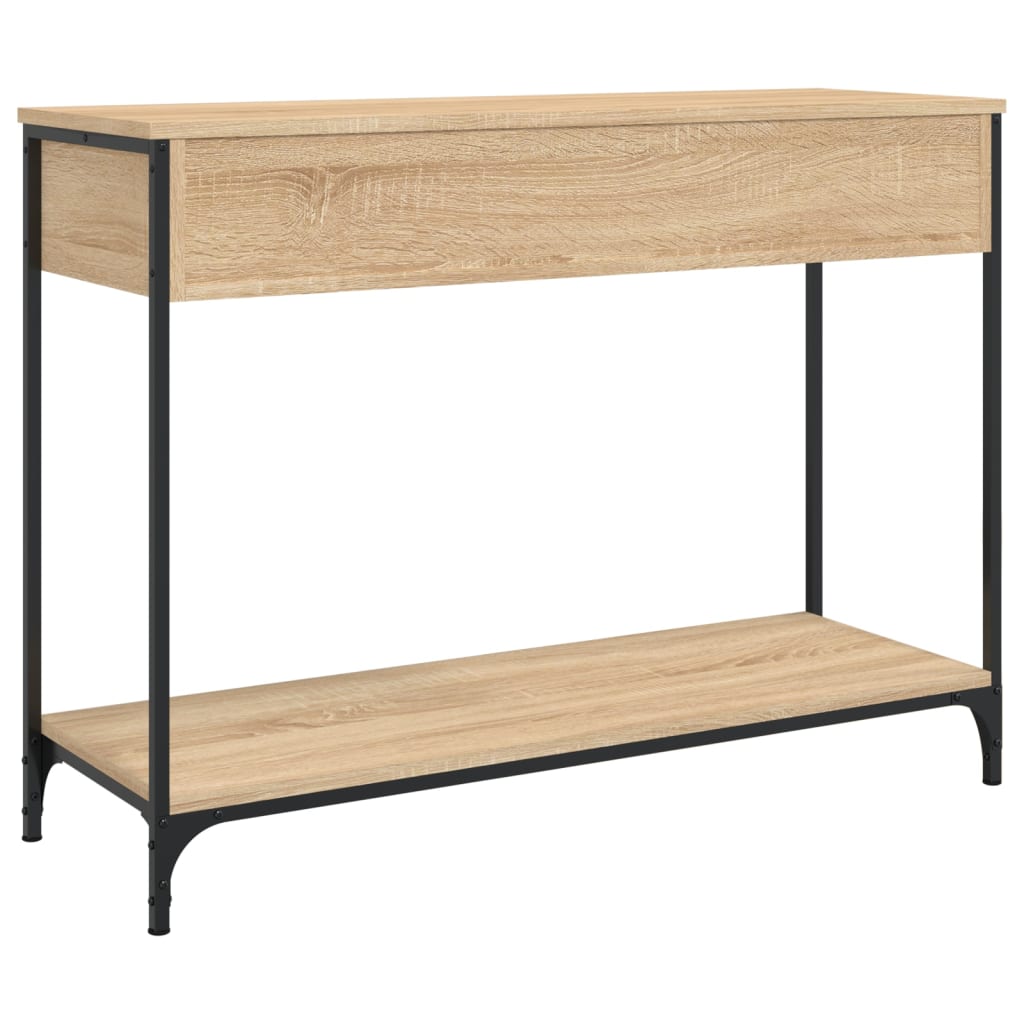 Tavolino Consolle-Tavolino da soggiorno-Tavolino da Salotto Rovere Sonoma 100x34,5x75cm Legno Multistrato