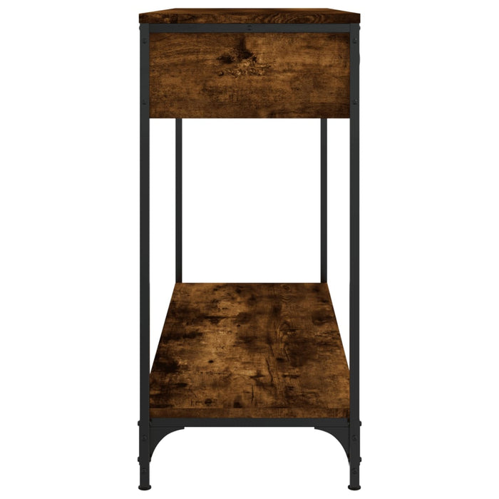 Tavolino Consolle-Tavolino da soggiorno-Tavolo Rovere Fumo 100x34,5x75cm Legno Multistrato 109458