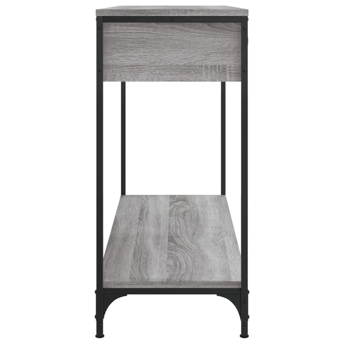 Tavolino Consolle-Tavolino da soggiorno-Tavolo Grigio Sonoma 100x34,5x75cm Legno Multistrato 353254