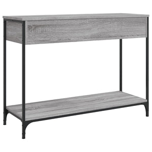 Tavolino Consolle-Tavolino da soggiorno-Tavolo Grigio Sonoma 100x34,5x75cm Legno Multistrato 353254
