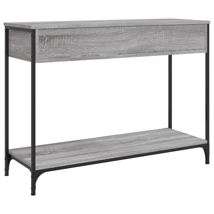 Tavolino Consolle-Tavolino da soggiorno-Tavolo Grigio Sonoma 100x34,5x75cm Legno Multistrato 353254