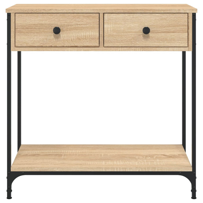 Tavolino Consolle-Tavolino da soggiorno-Tavolo Rovere Sonoma 75x34,5x75cm Legno Multistrato 532353