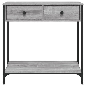 Tavolino Consolle Grigio Sonoma 75x34,5x75cm Legno Multistrato 834178