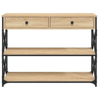 Tavolo Consolle Rovere Sonoma 100x28x75 cm in Legno Multistrato 834191