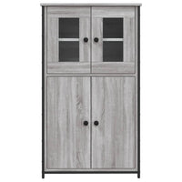 Credenza Grigio Sonoma 62x32x106,5 cm in Legno Multistrato 834208