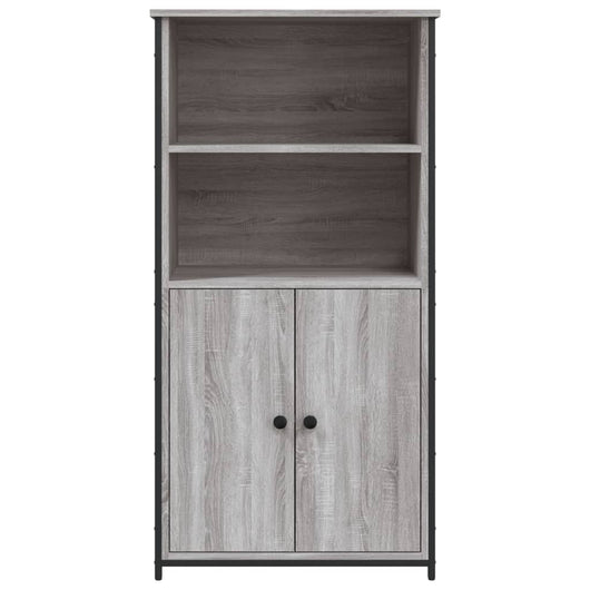Credenza buffet cassettiera mobile contenitore organizer cucina soggiorno soggiorno alto Sonoma 62 x 36 x 121,5 cm pannelli compositi grigio 02_0035386