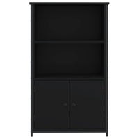 Credenza-Buffet-Armadio da cucina Nera 62x32x103,5 cm in Legno Multistrato