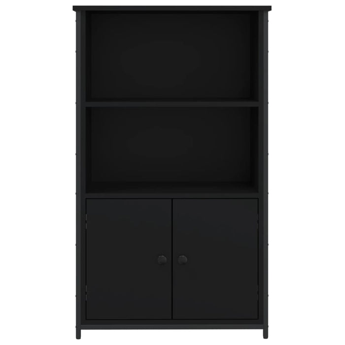 Credenza-Buffet-Armadio da cucina Nera 62x32x103,5 cm in Legno Multistrato