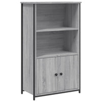 Credenza Grigio Sonoma 62x32x103,5 cm in Legno Multistrato 834218