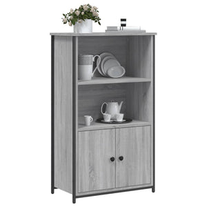 Credenza Grigio Sonoma 62x32x103,5 cm in Legno Multistrato 834218