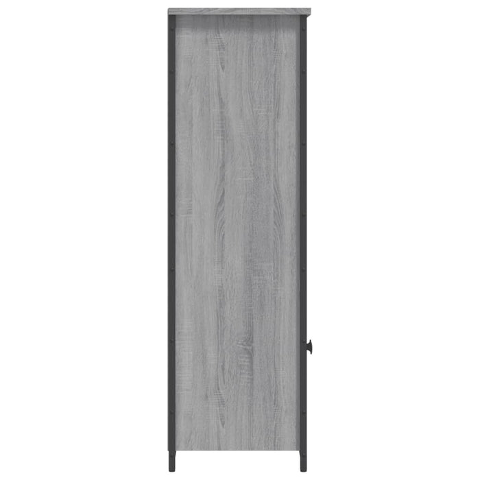Credenza Grigio Sonoma 62x32x103,5 cm in Legno Multistrato 834218