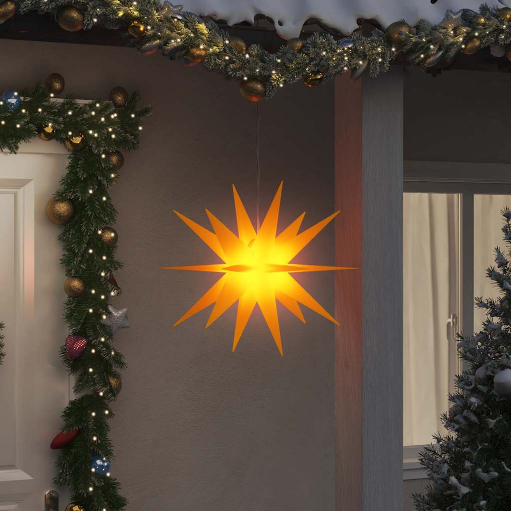 vidaXL Luce di Natale con LED Pieghevole Gialla 57 cm