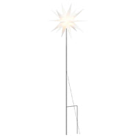 Luce di Natale con Picco Terra e LED Pieghevole Bianca 57 cm 356191