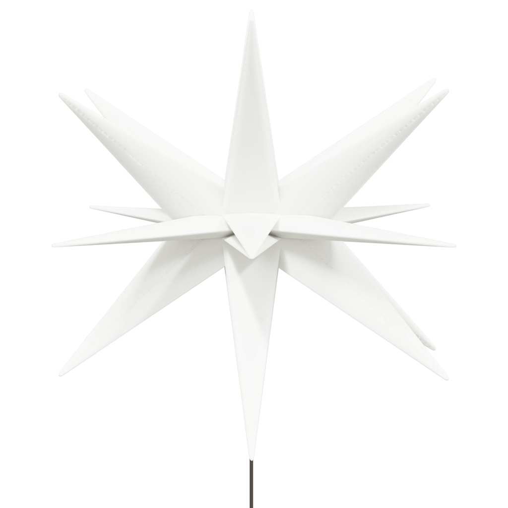 Luce di Natale con Picco Terra e LED Pieghevole Bianca 57 cm 356191