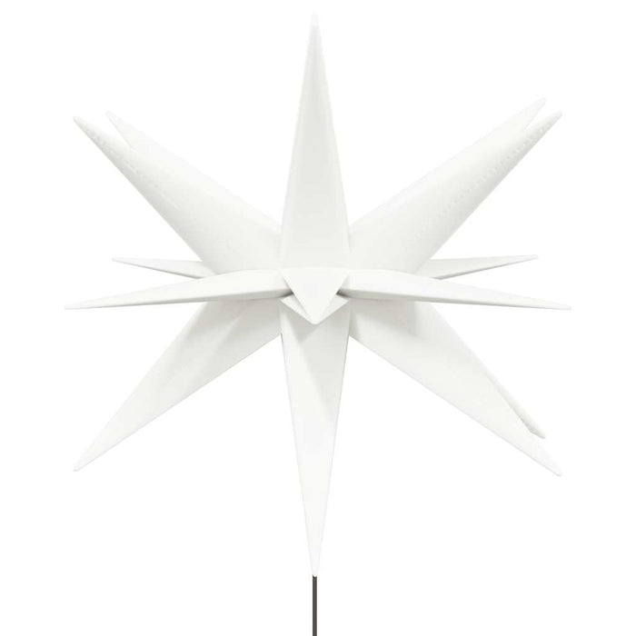 Luce di Natale con Picco Terra e LED Pieghevole Bianca 57 cm 356191