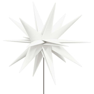 Luce di Natale con Picco Terra e LED-Luci decorative natalizie Pieghevole Bianca 57 cm