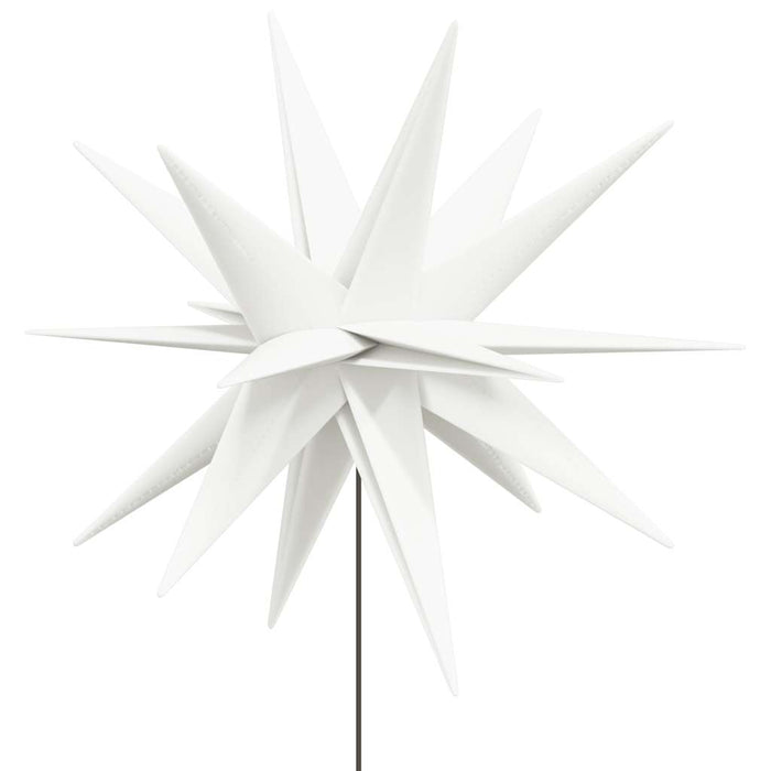 Luce di Natale con Picco Terra e LED-Luci decorative natalizie Pieghevole Bianca 57 cm