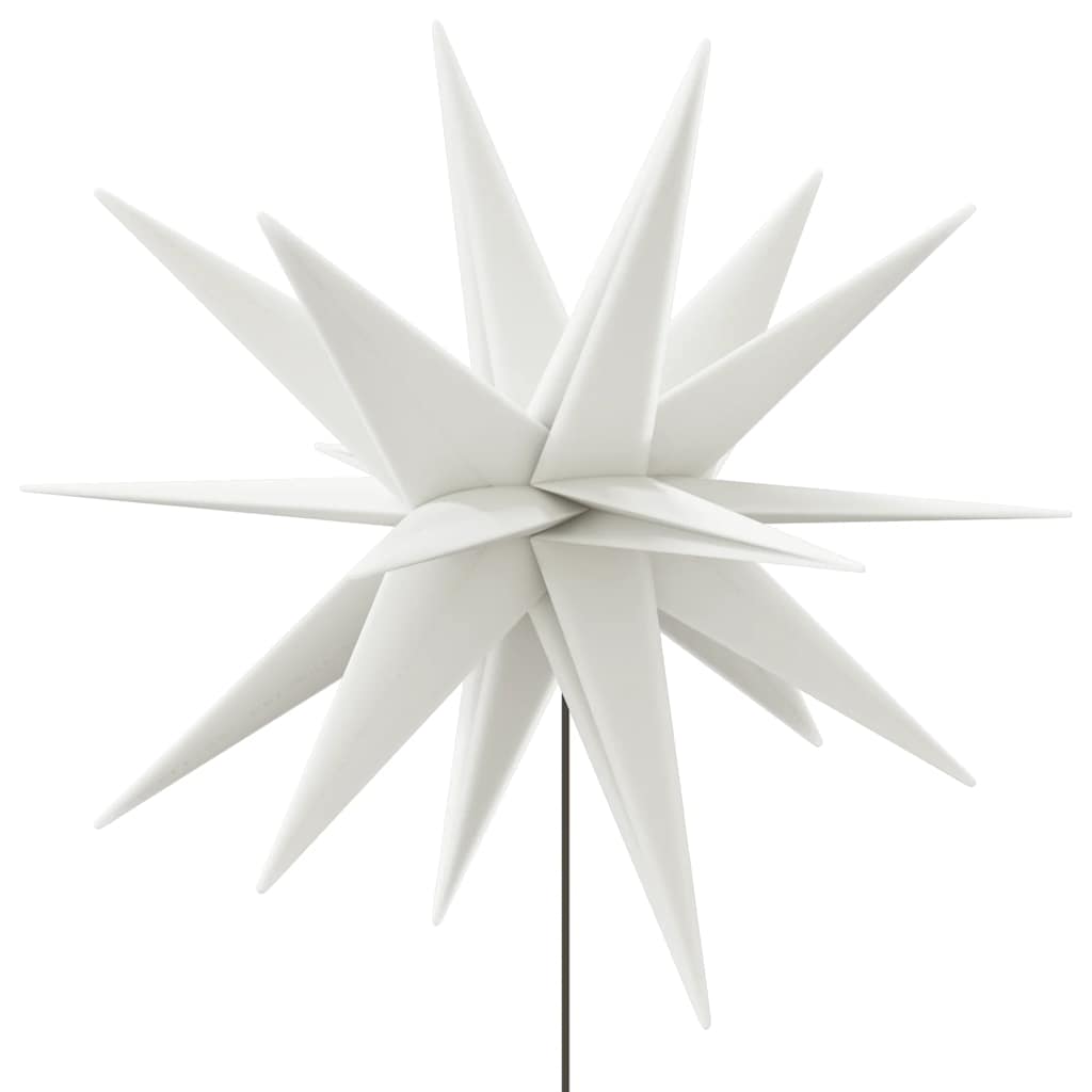 Luce di Natale con Picco Terra e LED-Luci decorative natalizie Pieghevole Bianca 57 cm