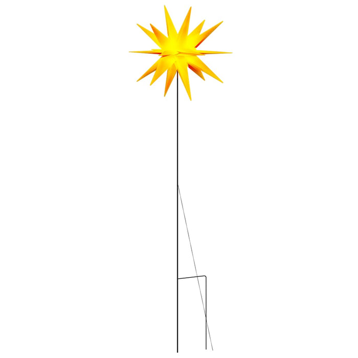 Luce di Natale con Picco Terra e LED Pieghevole Gialla 57 cm 356192