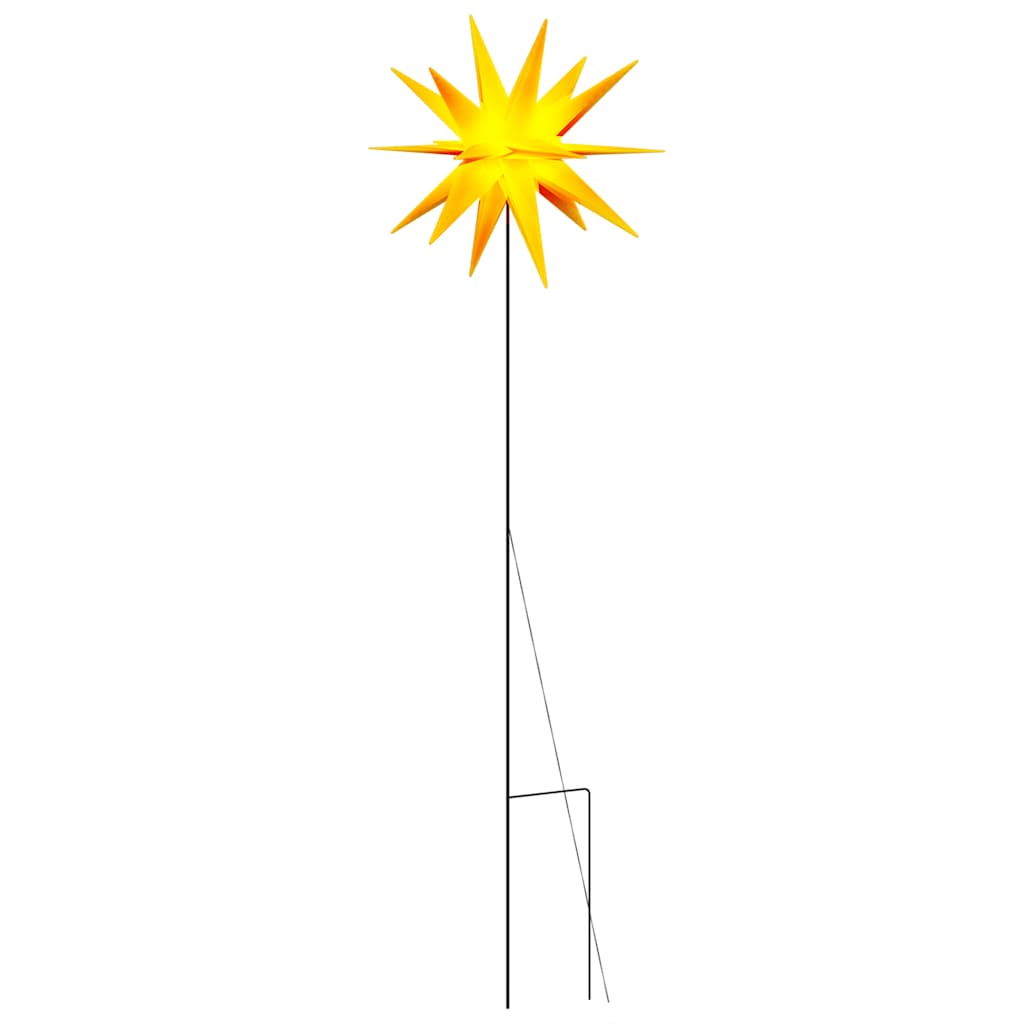 Luce di Natale con Picco Terra e LED-Luci decorative natalizie Pieghevole Gialla 57 cm