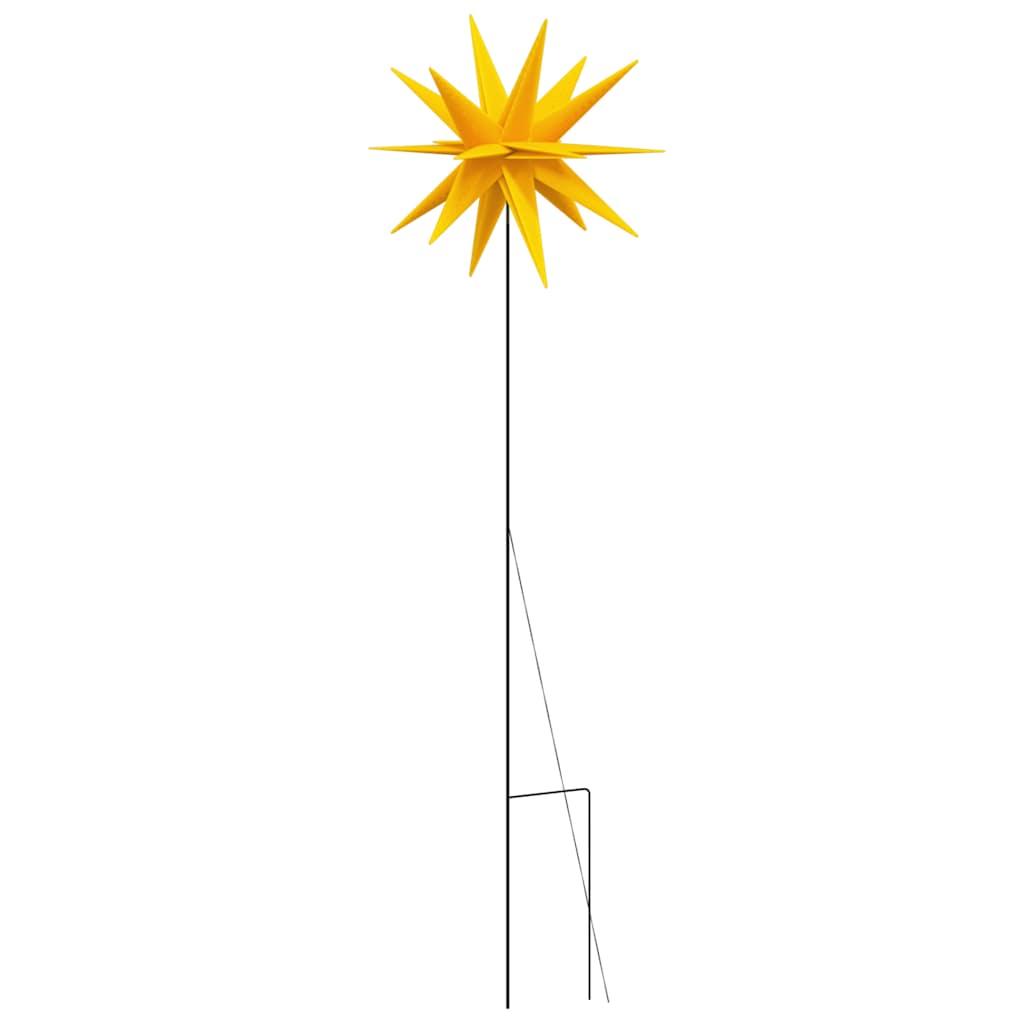 Luce di Natale con Picco Terra e LED Pieghevole Gialla 57 cm 356192