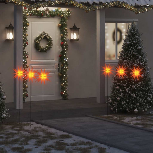 Luci di Natale con Picchi e LED 3 pz Pieghevoli Rosse 35 cmcod mxl 104684