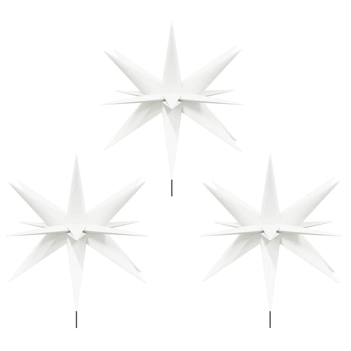 Luci di Natale con Picchi e LED 3 pz Pieghevoli Bianche 35 cmcod mxl 104206