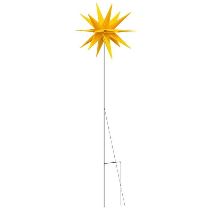 Luci di Natale con Picchi e LED 3 pz Pieghevoli Gialle 35 cm 356201