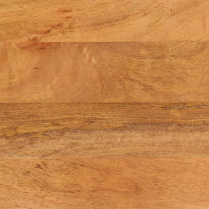 Comodino Nero 40x29x50 cm in Legno Massello di Mango 356793