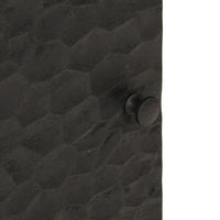 Comodini 2pz Neri 40x33x46 cm in Legno Massello di Mango 356816