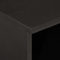 Comodini 2pz Neri 40x33x46 cm in Legno Massello di Mango 356826