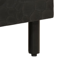 Tavolino da Salotto Nero 80x54x40 cm in Legno Massello di Mango 356832