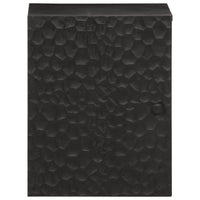 Mobile da Bagno a Parete Nero 38x33x48 cm Legno Massello Mango 356839
