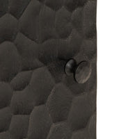 Mobile da Bagno a Parete Nero 38x33x48 cm Legno Massello Mango 356839