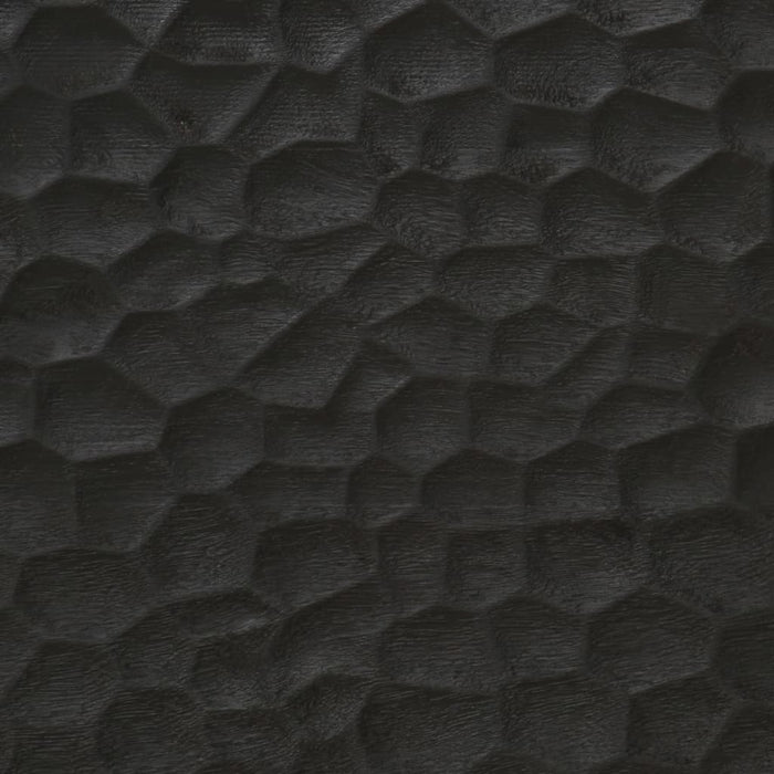 Mobile da Bagno a Parete Nero 38x33x48 cm Legno Massello Mango