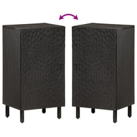 Credenza-Buffet-Armadio da cucina Nera 40x33x75 cm in Legno Massello di Mango 236879