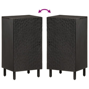 Credenza-Buffet-Armadio da cucina Nera 40x33x75 cm in Legno Massello di Mango 236879