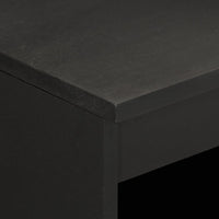 Credenza Nera 60x33x75 cm in Legno Massello di Mango 356844