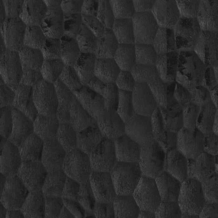 Credenza Nera 60x33x75 cm in Legno Massello di Mango 356844